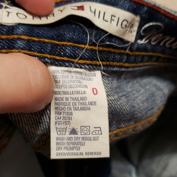 Tommy Hilfiger Boyfriend Blue Jeans size 0 - Picture 7 of 7